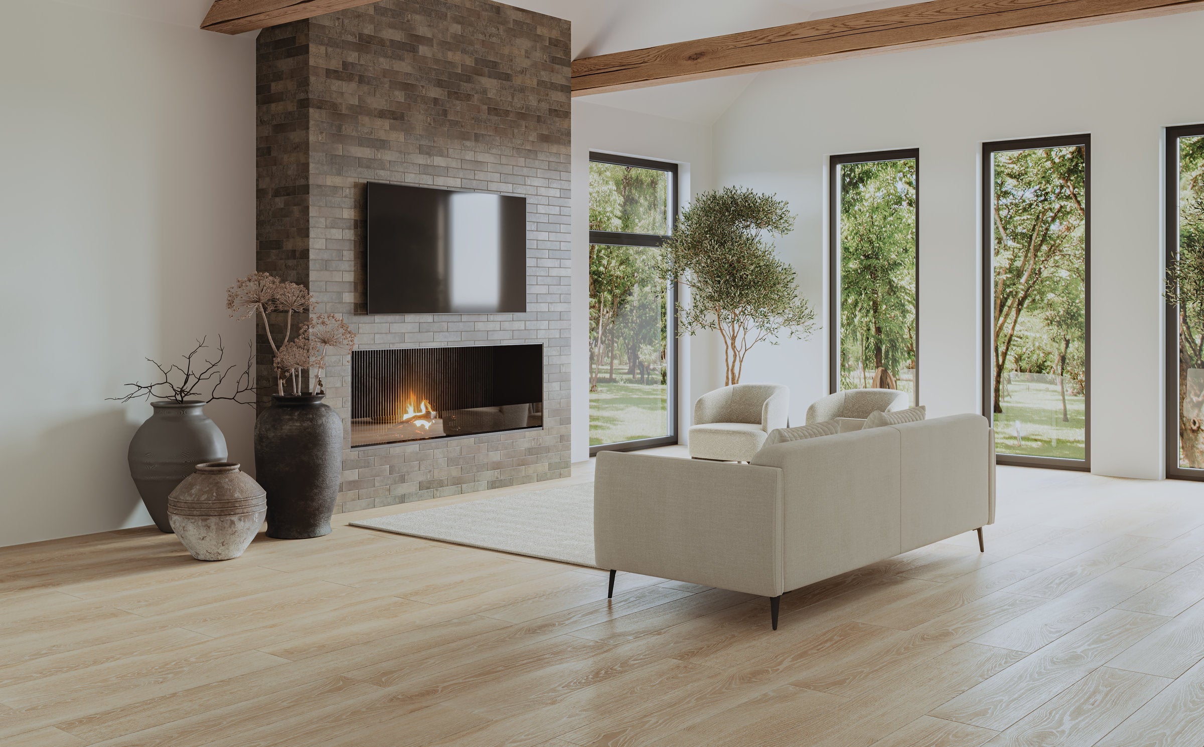 Bedrosians Montana 2.25" x 10" Matte Brick-Look Porcelain Field Tile in Rock Creek | Item Code 100004013