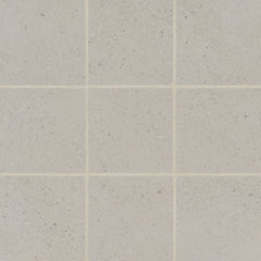 Bedrosians Thaddeus 4" x 4" Matte Porcelain Mosaic Tile in Pearl | Item Code 100002862