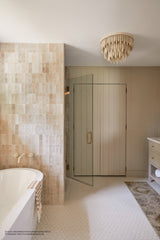 Bedrosians Makoto 2" Round Matte Porcelain Mosaic Tile in Shoji White | Item Code DECMAKSHW2RMOM
