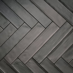 Bedrosians Celine 2.5" x 12" Matte Porcelain Floor & Wall Tile in Black | Item Code 100003124