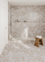 Bedrosians Celine 4" x 4" Matte Porcelain Floor & Wall Tile in Taupe | Item Code 100003127