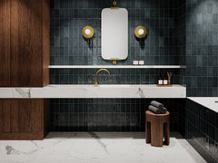Bedrosians Marin 2.5" x 5" Ceramic Wall Tile in Midnight Tide | Item Code 100003154
