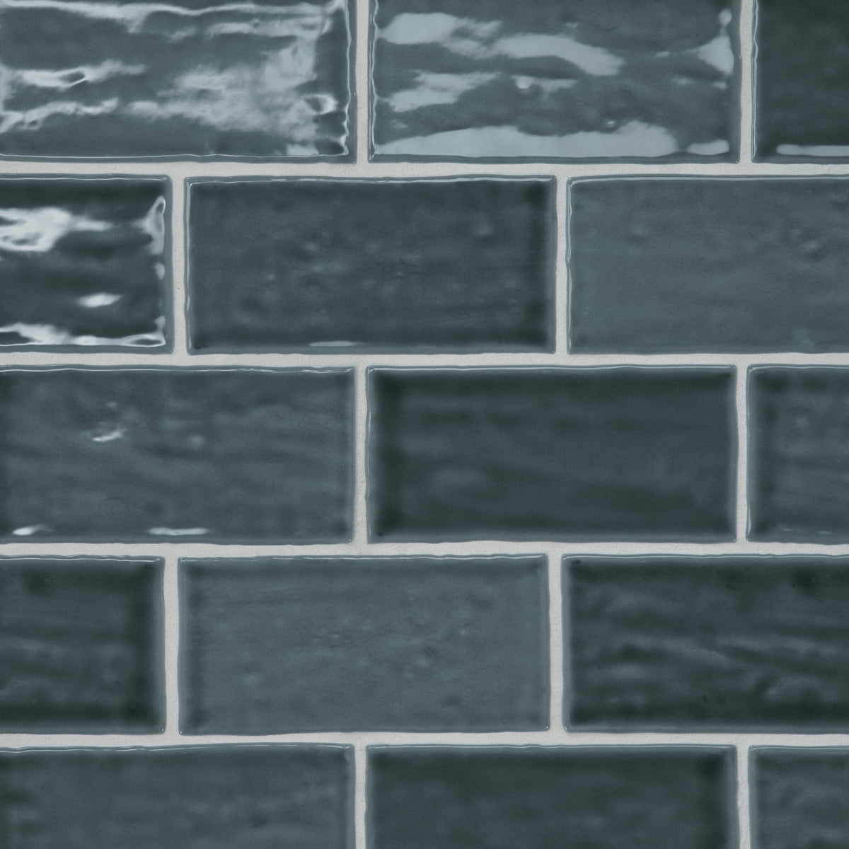 Bedrosians Marin 2.5" x 5" Ceramic Wall Tile in Midnight Tide | Item Code 100003154