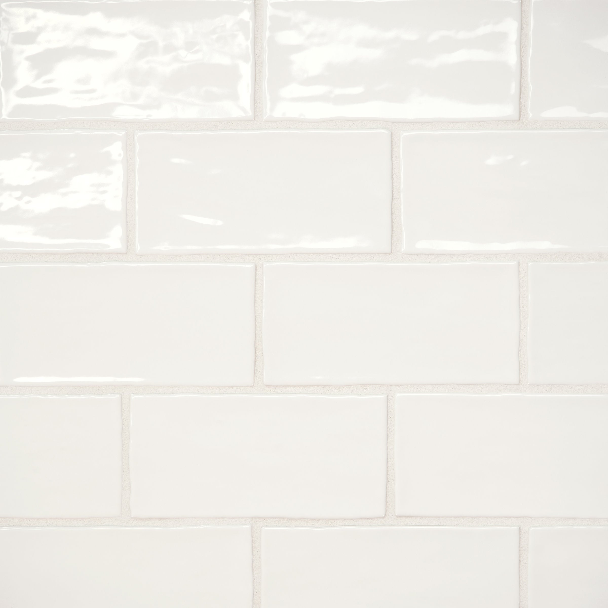 Bedrosians Marin 2.5" x 5" Ceramic Wall Tile in Pearl White | Item Code 100003160