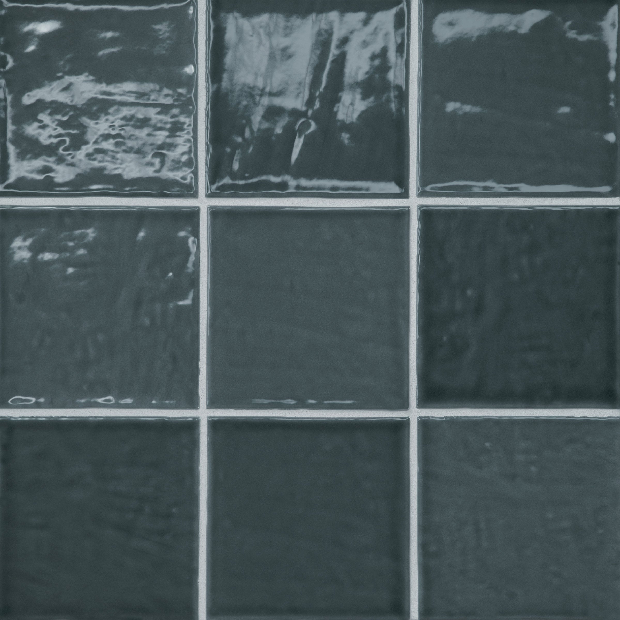 Bedrosians Marin 4" x 4" Ceramic Wall Tile in Midnight Tide | Item Code 100003163