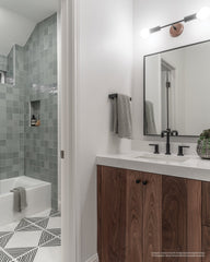 Bedrosians Marin 4" x 4" Ceramic Wall Tile in Aloe Green | Item Code 100003165