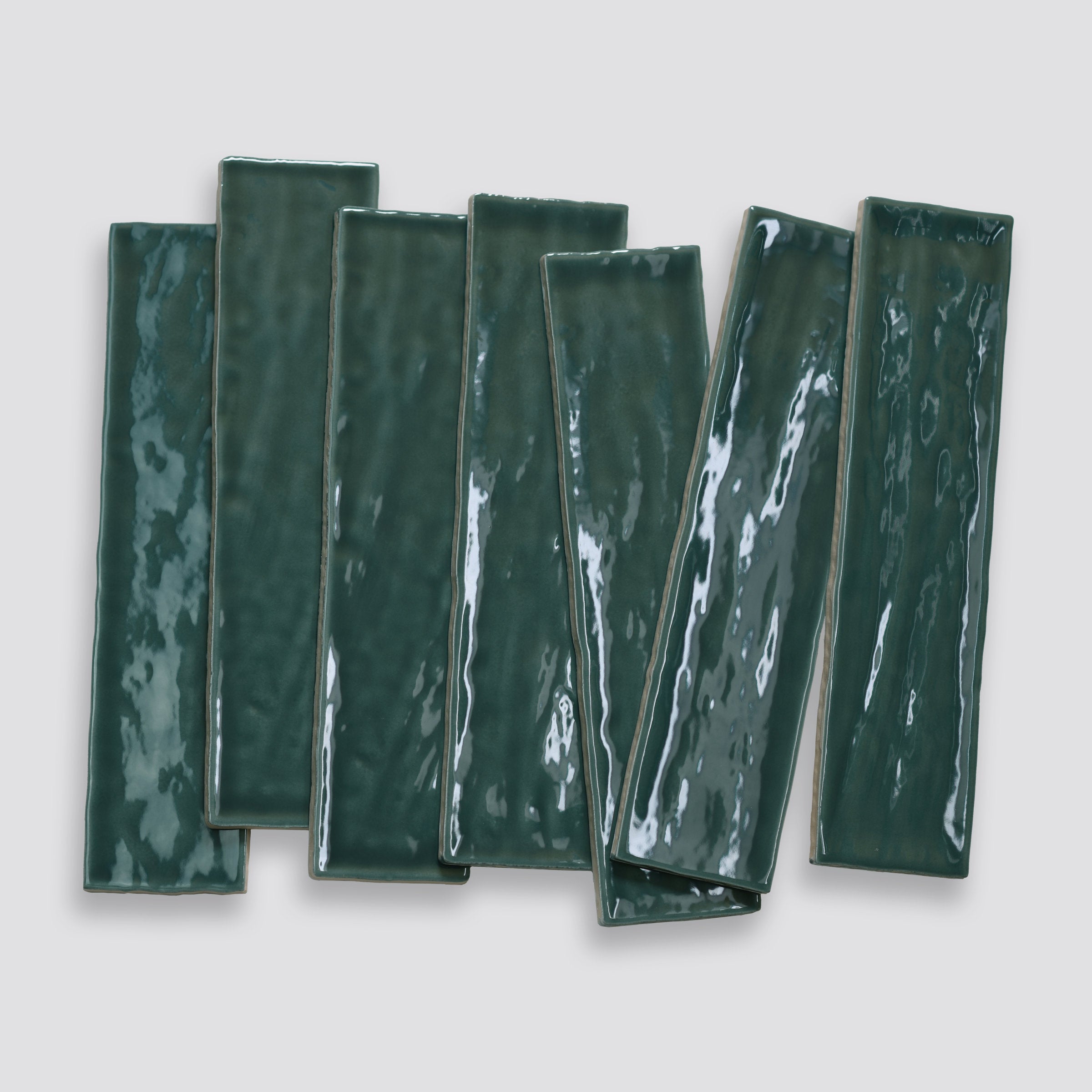 Bedrosians Marin 2.5" x 10" Ceramic Wall Tile in Ocean Teal | Item Code 100003173
