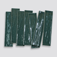 Bedrosians Marin 2.5" x 10" Ceramic Wall Tile in Ocean Teal | Item Code 100003173
