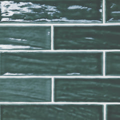 Bedrosians Marin 2.5" x 10" Ceramic Wall Tile in Ocean Teal | Item Code 100003173