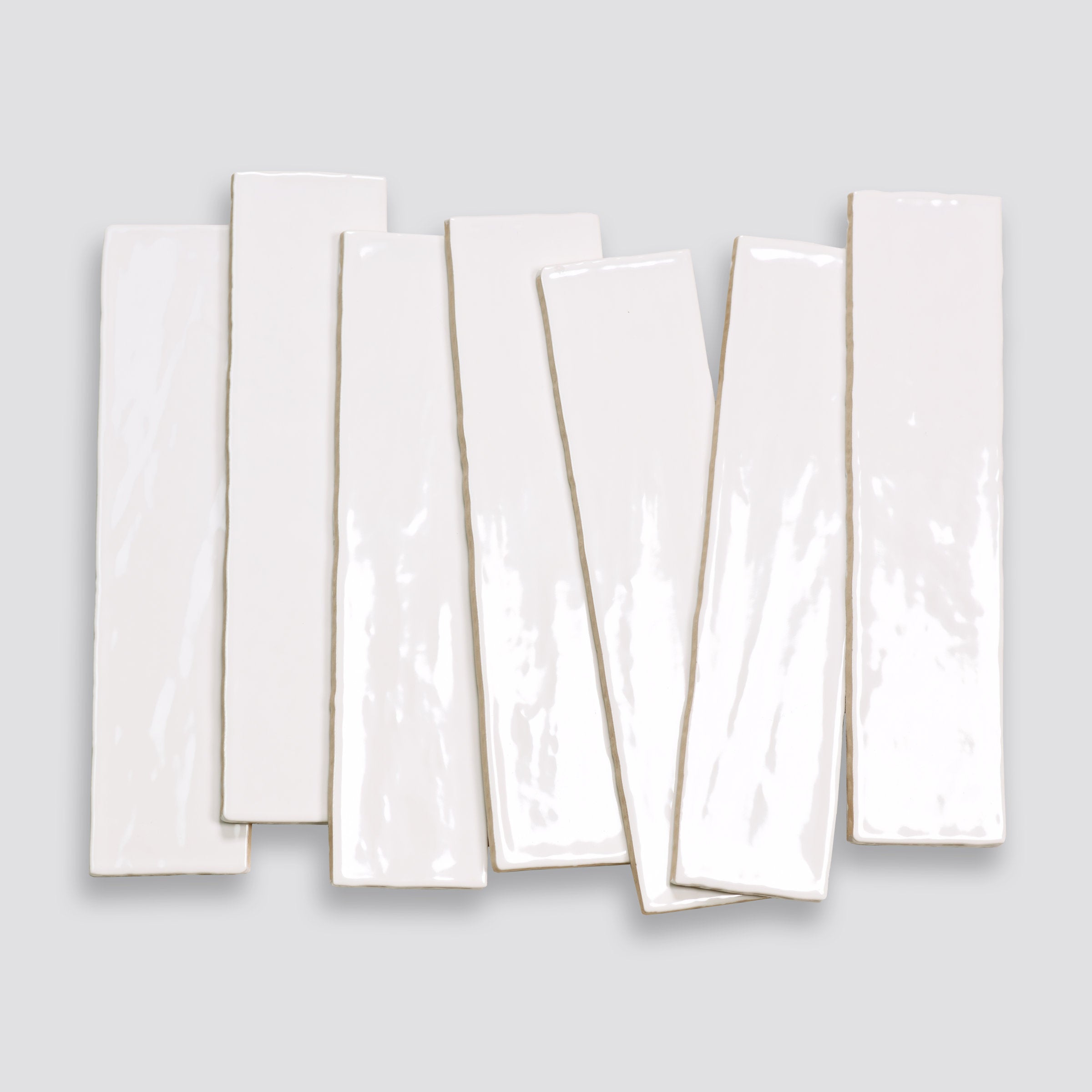 Bedrosians Marin 2.5" x 10" Ceramic Wall Tile in Pearl White | Item Code 100003178