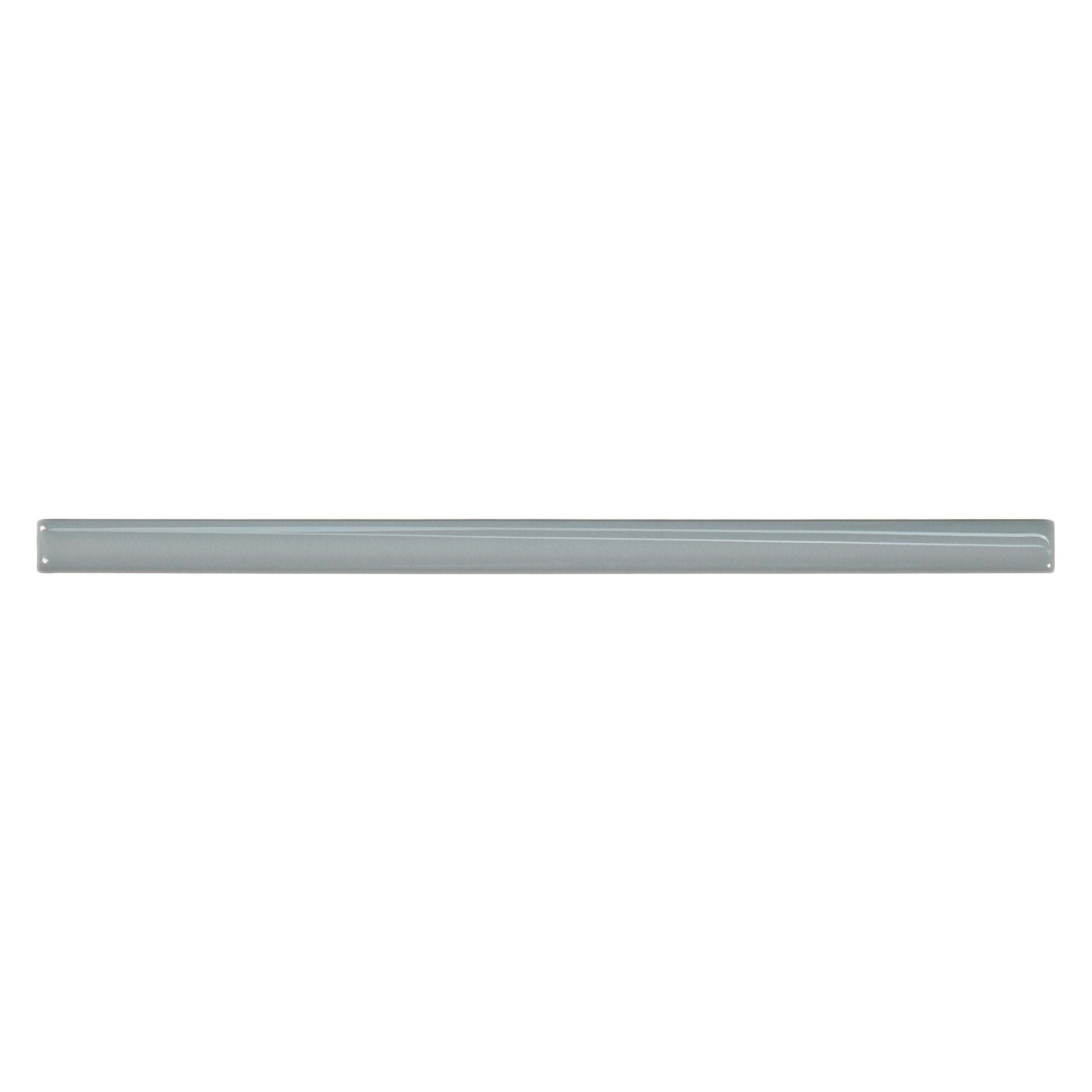 Bedrosians Marin 0.5" x 12" Jolly Miter Edge Ceramic Trim in Misty Blue | Item Code 100003180