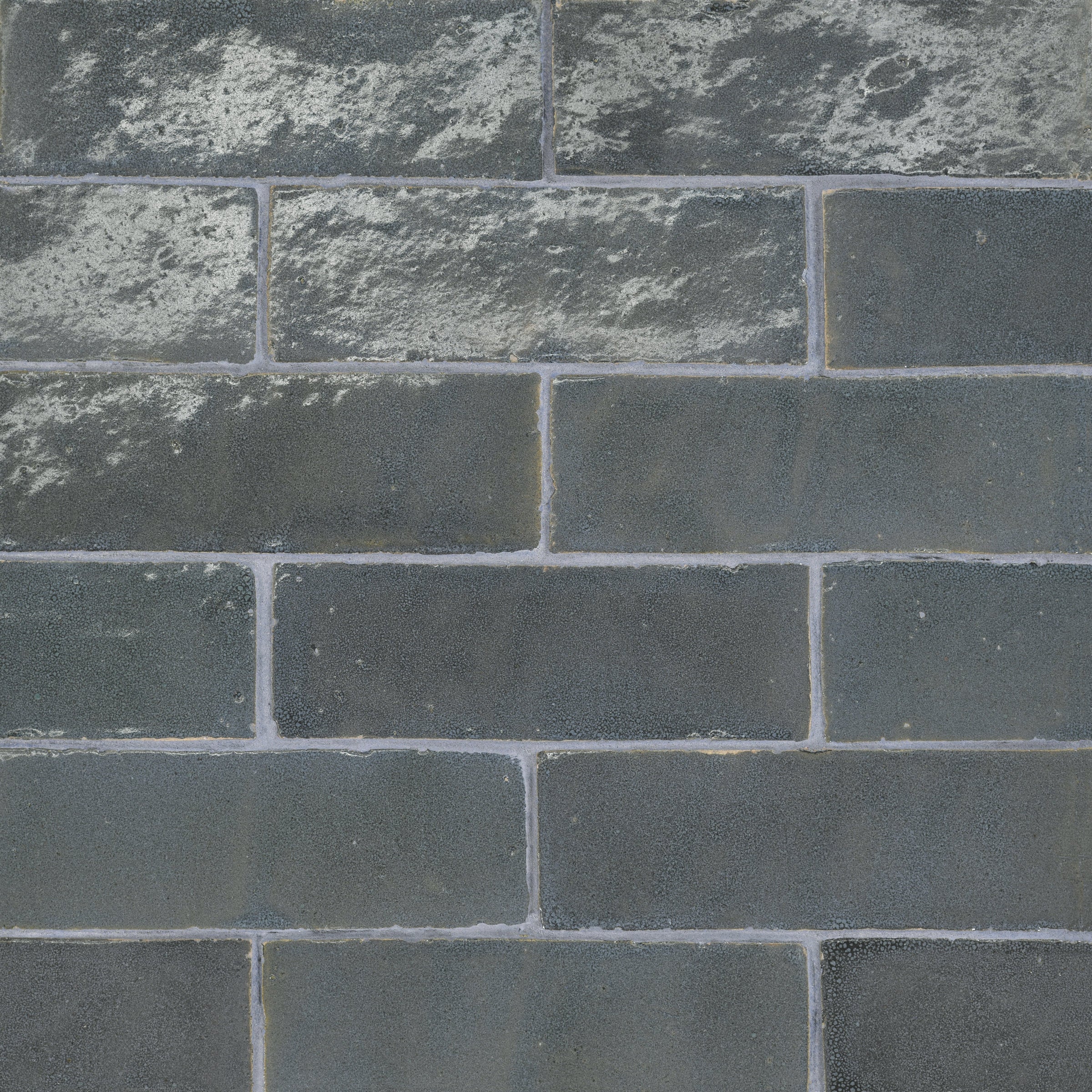 Bedrosians Zagora 2" x 6" Glossy Zellige Field Tile in Charcoal | Item Code 100003212
