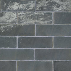 Bedrosians Zagora 2" x 6" Glossy Zellige Field Tile in Charcoal | Item Code 100003212