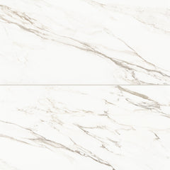 Bedrosians Prati 24" x 48" Honed Porcelain Field Tile in Calacatta Borghini Warm | Item Code 100003511