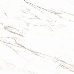 Bedrosians Prati 24" x 48" Polished Porcelain Field Tile in Calacatta Borghini Warm | Item Code 100003514