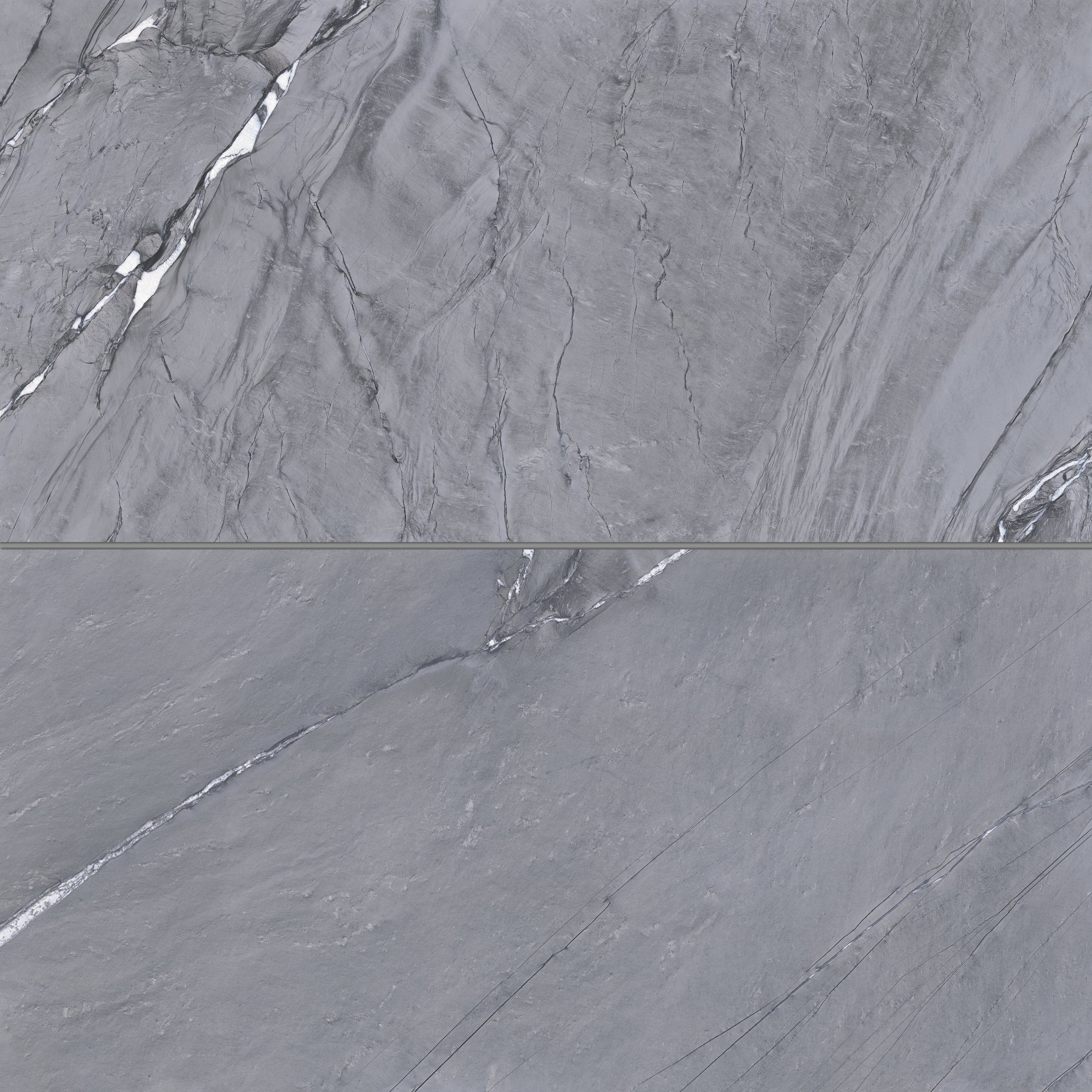 Bedrosians Prati 24" x 48" Honed Porcelain Field Tile in Breccia Grey | Item Code 100003575