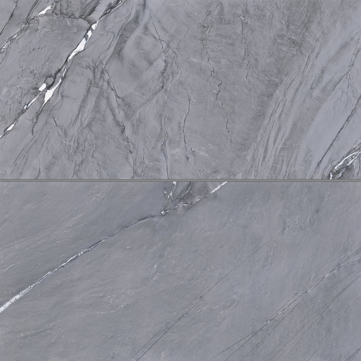 Bedrosians Prati 24" x 48" Honed Porcelain Field Tile in Breccia Grey | Item Code 100003575