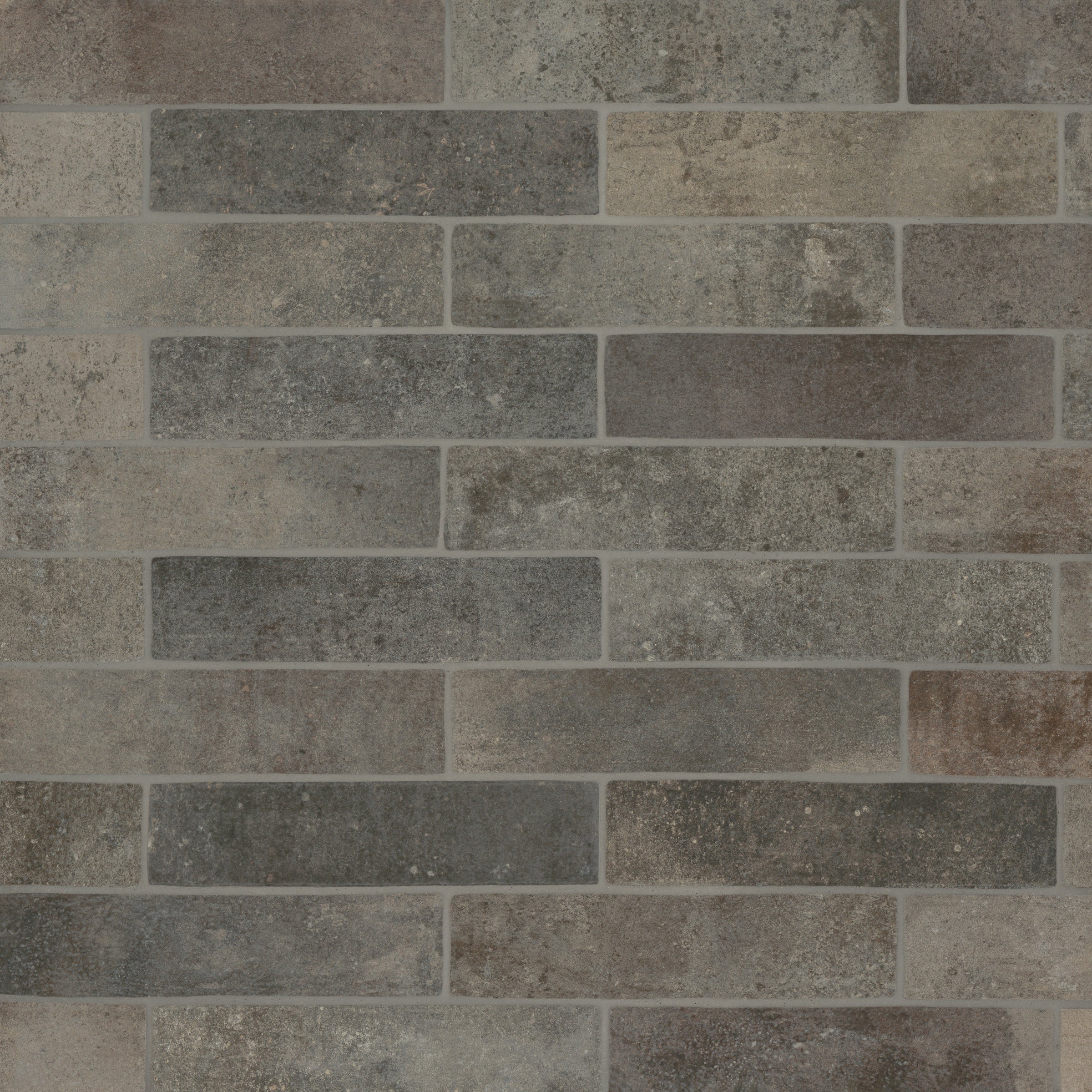 Bedrosians Montana 2.25" x 10" Matte Brick-Look Porcelain Field Tile in Rock Creek | Item Code 100004013