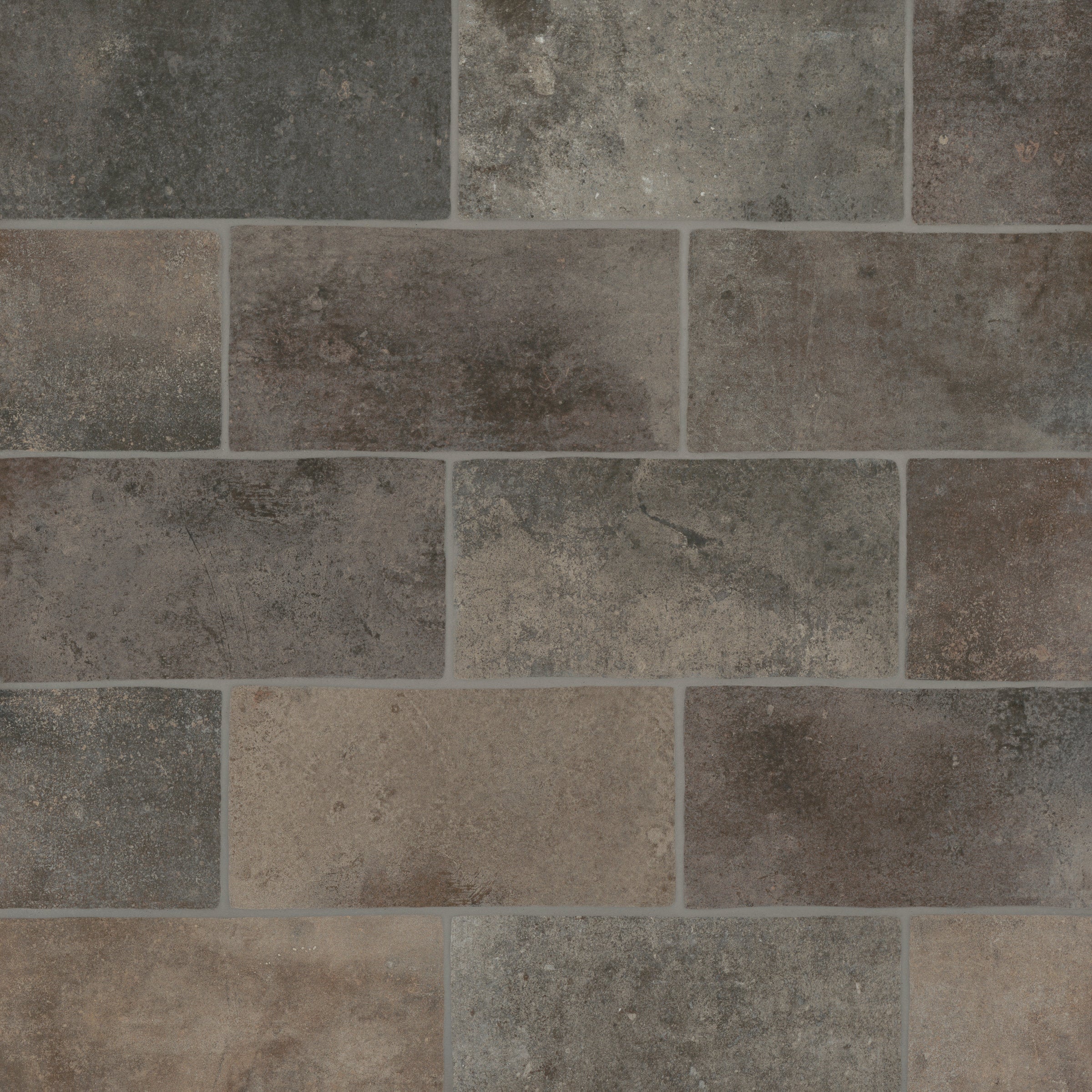 Bedrosians Montana 5" x 10" Matte Brick-Look Porcelain Field Tile in Rock Creek | Item Code 100004020