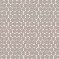 Bedrosians Marin 3/4" Penny Round Matte Porcelain Mosaic in Coastal Cliff | Item Code 100004036
