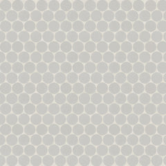 Bedrosians Marin 3/4" Penny Round Matte Porcelain Mosaic in Pebble Gray | Item Code 100004037