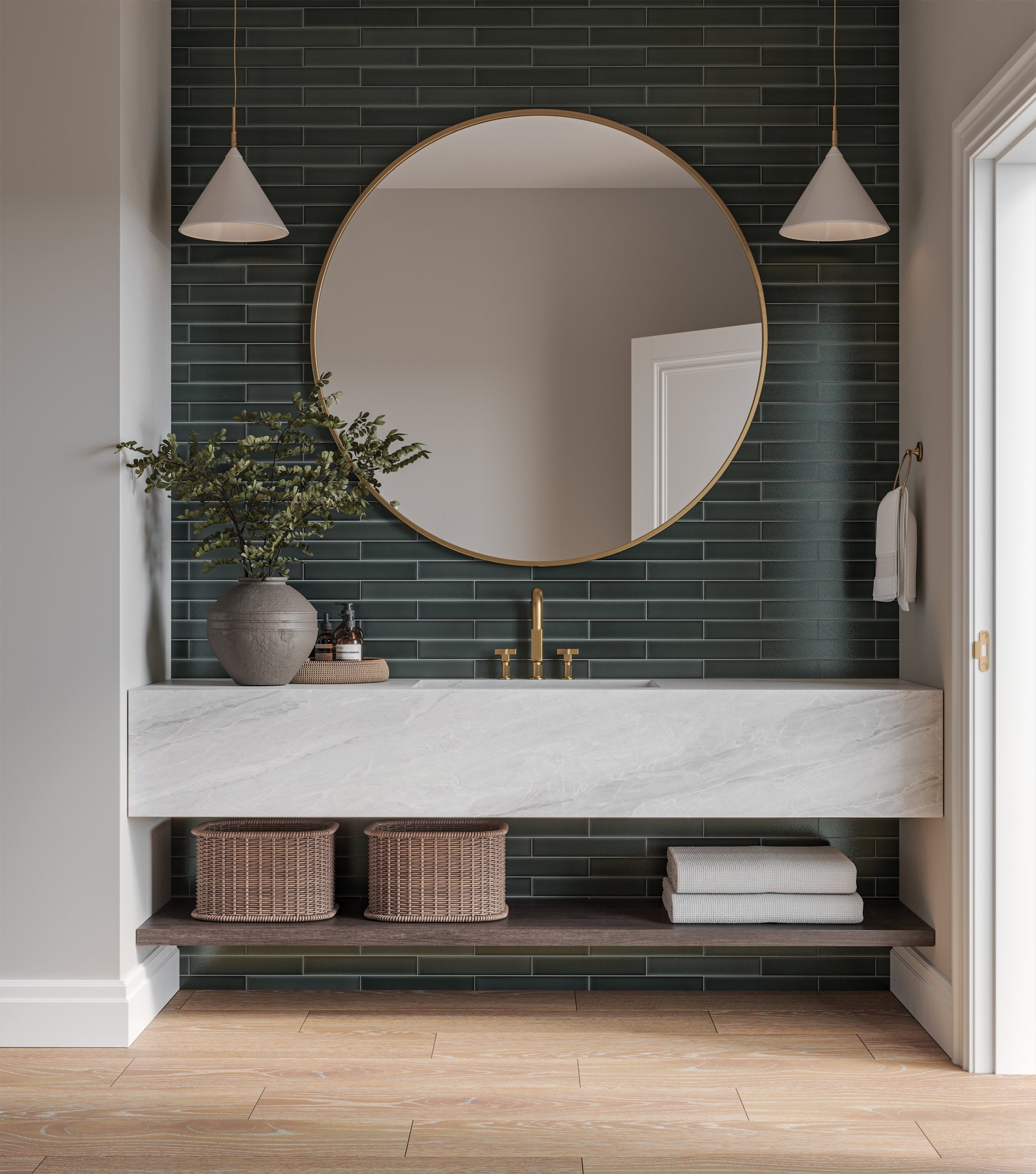 Bedrosians Timberline 10" x 72" Honed Porcelain Wood-Look Field Tile in Oak | Item Code 100002792