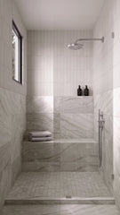 Bedrosians Makoto Shoji White Matte Ceramic Wall Tile (2.5x10) - Japanese-Inspired Subway Tile | Item Code DECMAKSHW2510M
