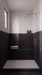 Bedrosians Makoto Shoji White Matte Ceramic Wall Tile (2.5x10) - Japanese-Inspired Subway Tile | Item Code DECMAKSHW2510M
