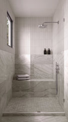 Bedrosians Makoto Shoji White Matte Ceramic Wall Tile (2.5x10) - Japanese-Inspired Subway Tile | Item Code DECMAKSHW2510M
