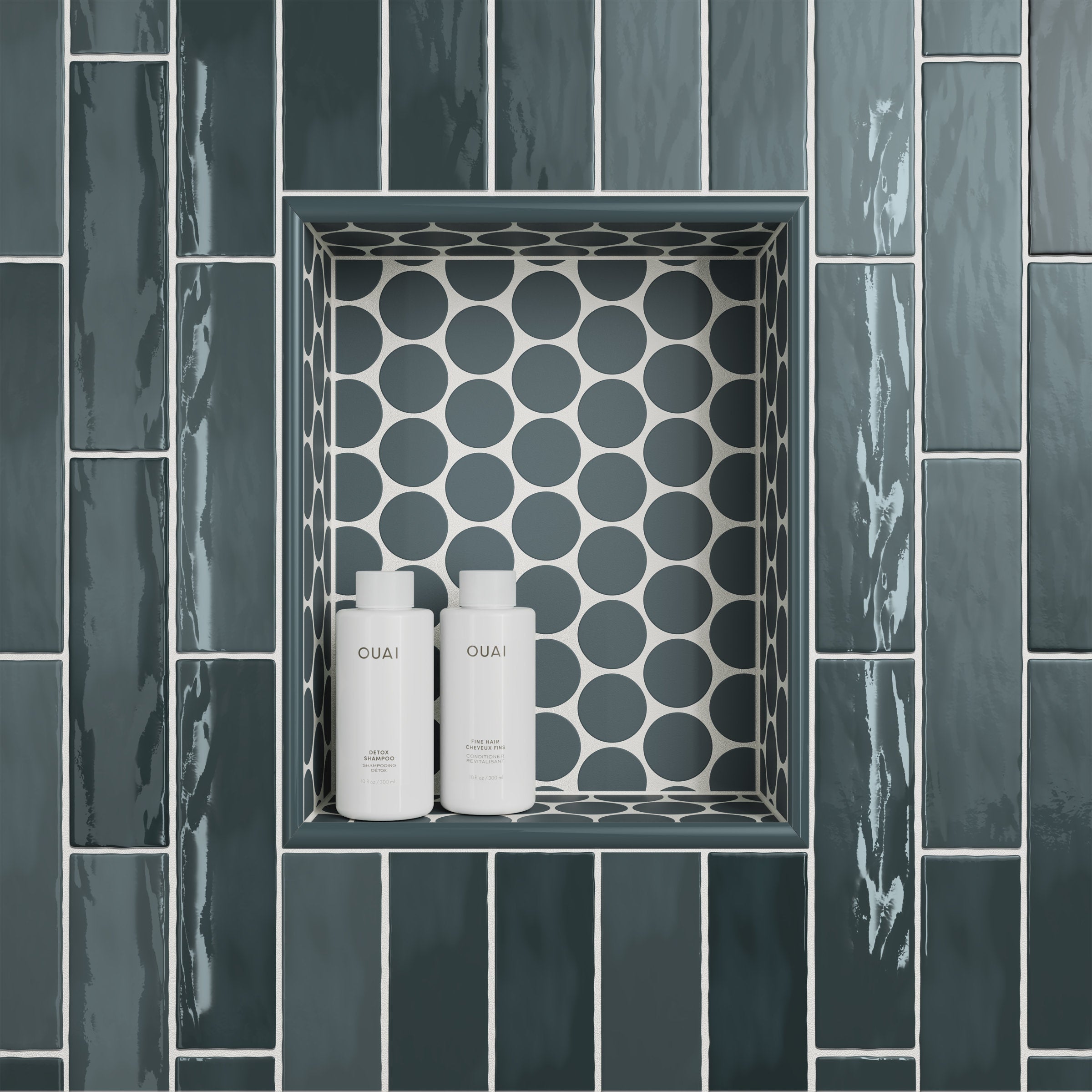 Bedrosians Marin 0.5" x 12" Jolly Miter Edge Ceramic Trim in Midnight Tide | Item Code 100003181