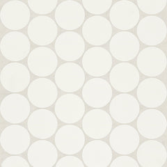 Bedrosians Marin 2" Penny Round Matte Porcelain Mosaic in Pearl White | Item Code 100004794