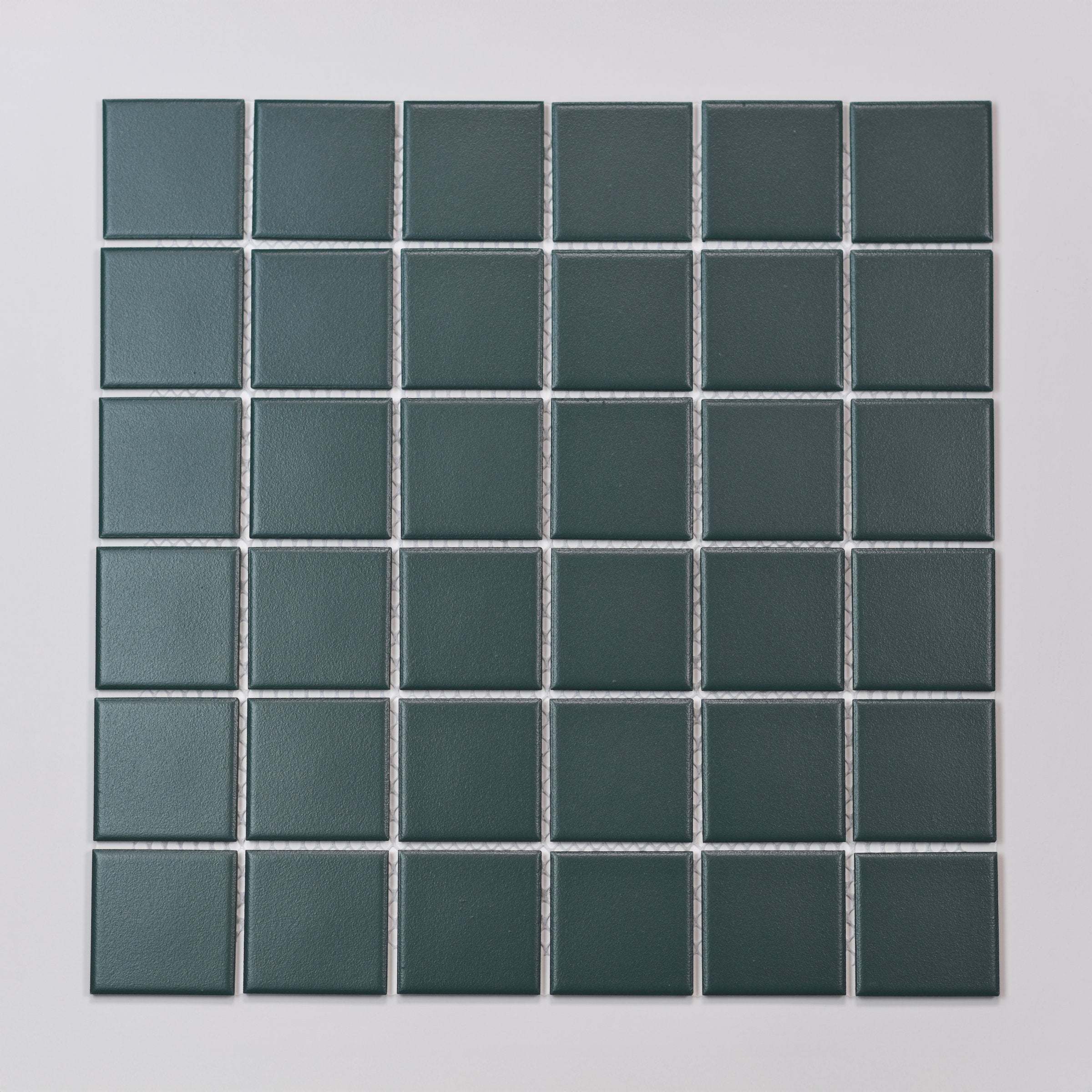 Bedrosians Marin 2" x 2" Square Matte Porcelain Mosaic in Ocean Teal | Item Code 100004798
