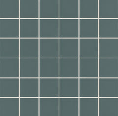 Bedrosians Marin 2" x 2" Square Matte Porcelain Mosaic in Ocean Teal | Item Code 100004798
