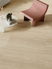 Bedrosians Sensi Roma 48" x 48" Satin Porcelain Field Tile in Cream | Item Code 100005393