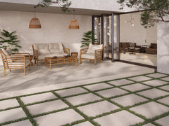 Bedrosians Poetry Stone 24" x 36" Matte Porcelain Paver in Ivory | Item Code 100005411