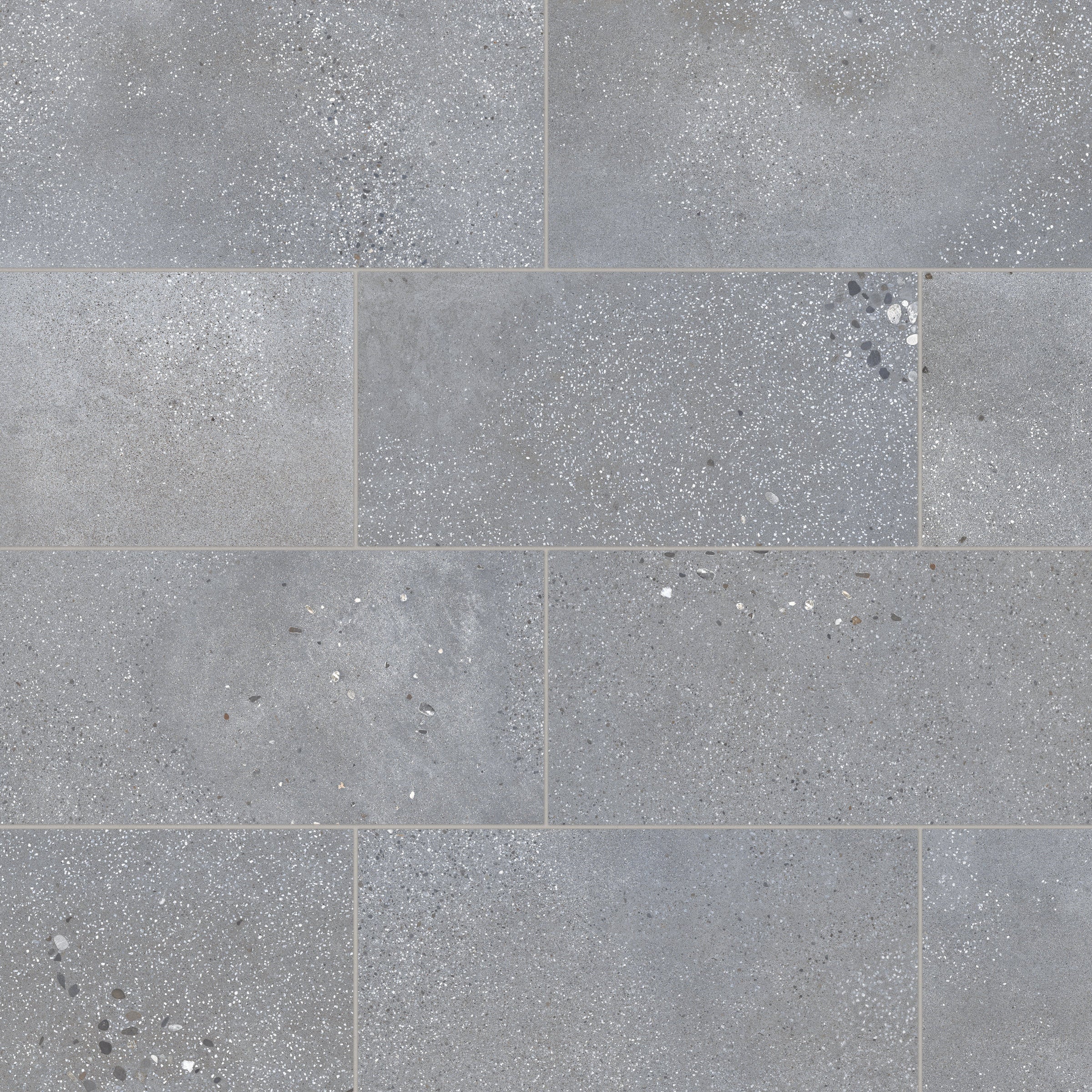Bedrosians Area 51 12" x 24" Matte Porcelain Field Tile in Steel | Item Code 100005489