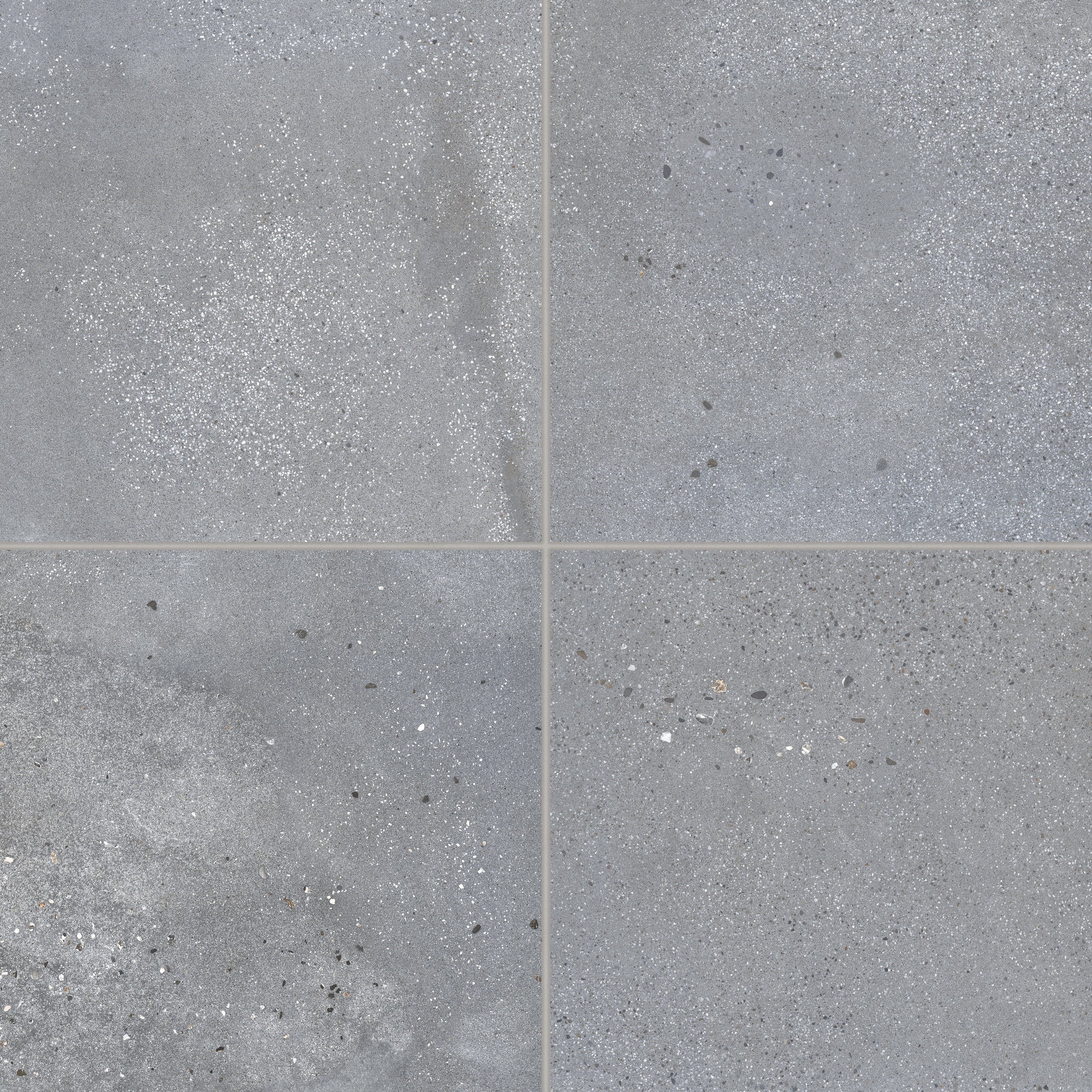 Bedrosians Area 51 24" x 24" Matte Porcelain Field Tile in Steel | Item Code 100005493