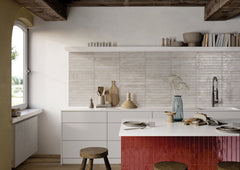 Bedrosians Chroma 2" x 18" Glossy Porcelain Field Tile in Light Grey | Item Code 100005921