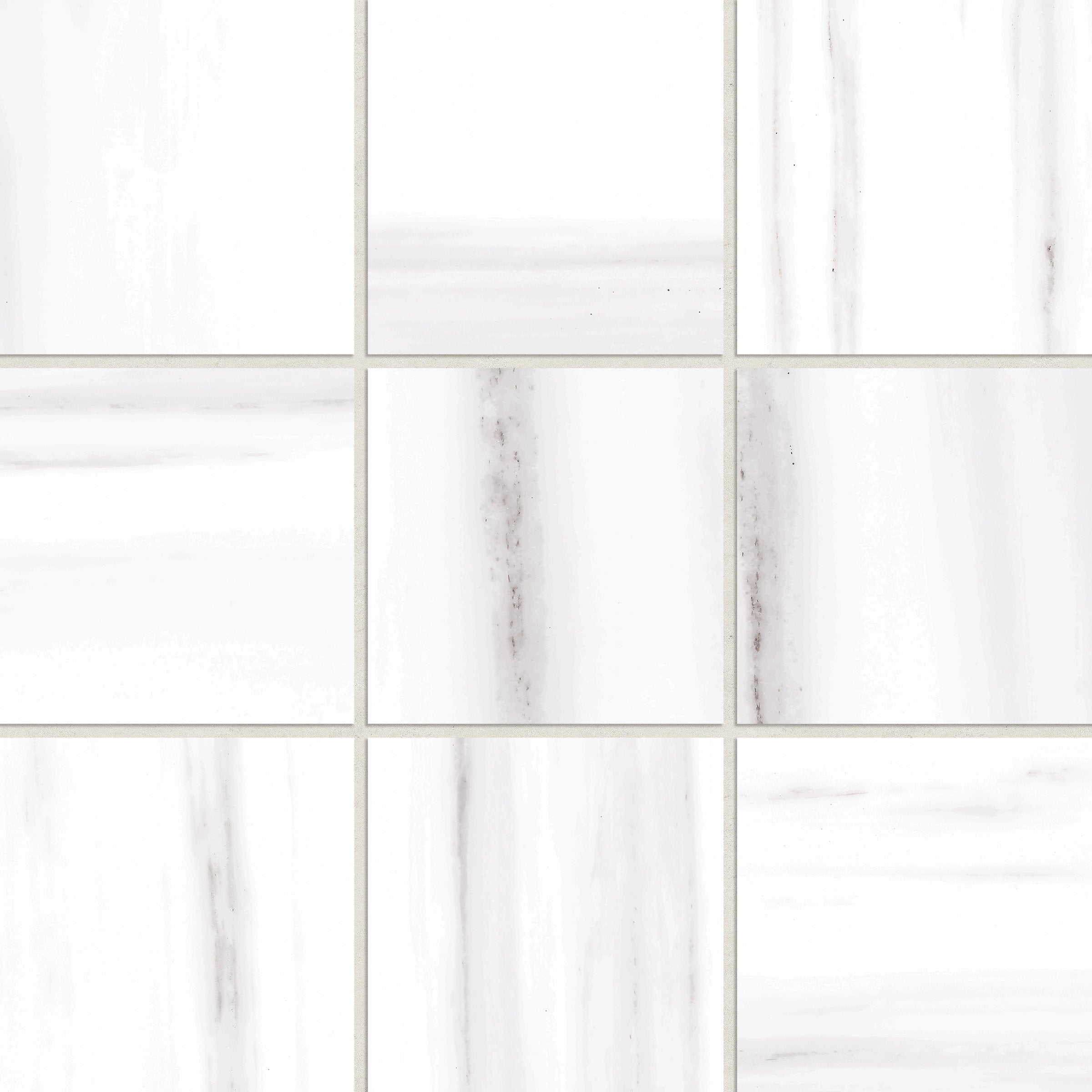 Bedrosians Prati 4" x 4" Honed Porcelain Mosaic in Dolomite | Item Code 100006081