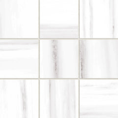 Bedrosians Prati 4" x 4" Honed Porcelain Mosaic in Dolomite | Item Code 100006081