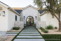 Bedrosians Tumbled Ledger 8" x 22" Limestone Wired Mesh in Mixed Beige & Grey | Item Code 100006900