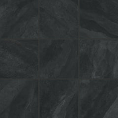 Bedrosians Magnifica Era 4" x 4" - 8mm Honed Porcelain Mosaic Tile in Pietra Scura | Item Code 100007425