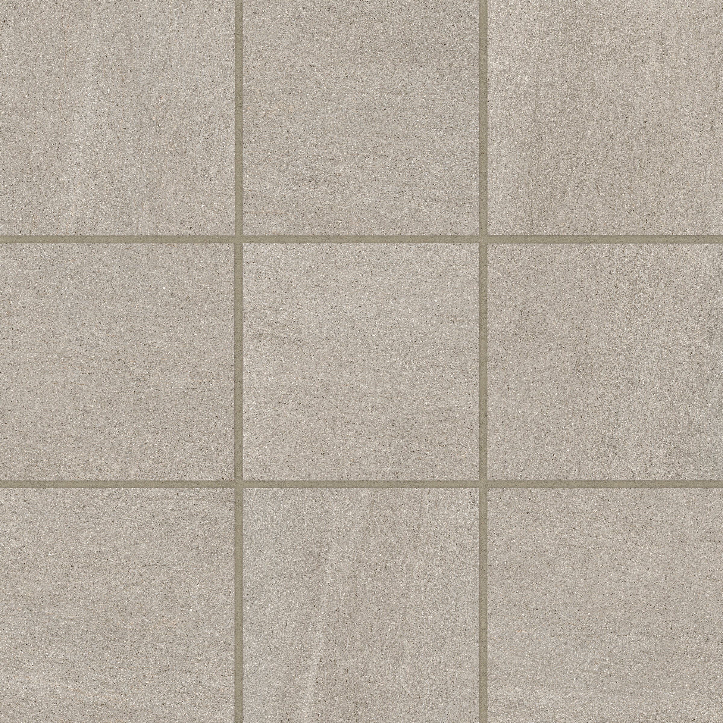 Bedrosians Magnifica Era 4" x 4" - 8mm Honed Porcelain Mosaic Tile in Basalt Sand | Item Code 100007430
