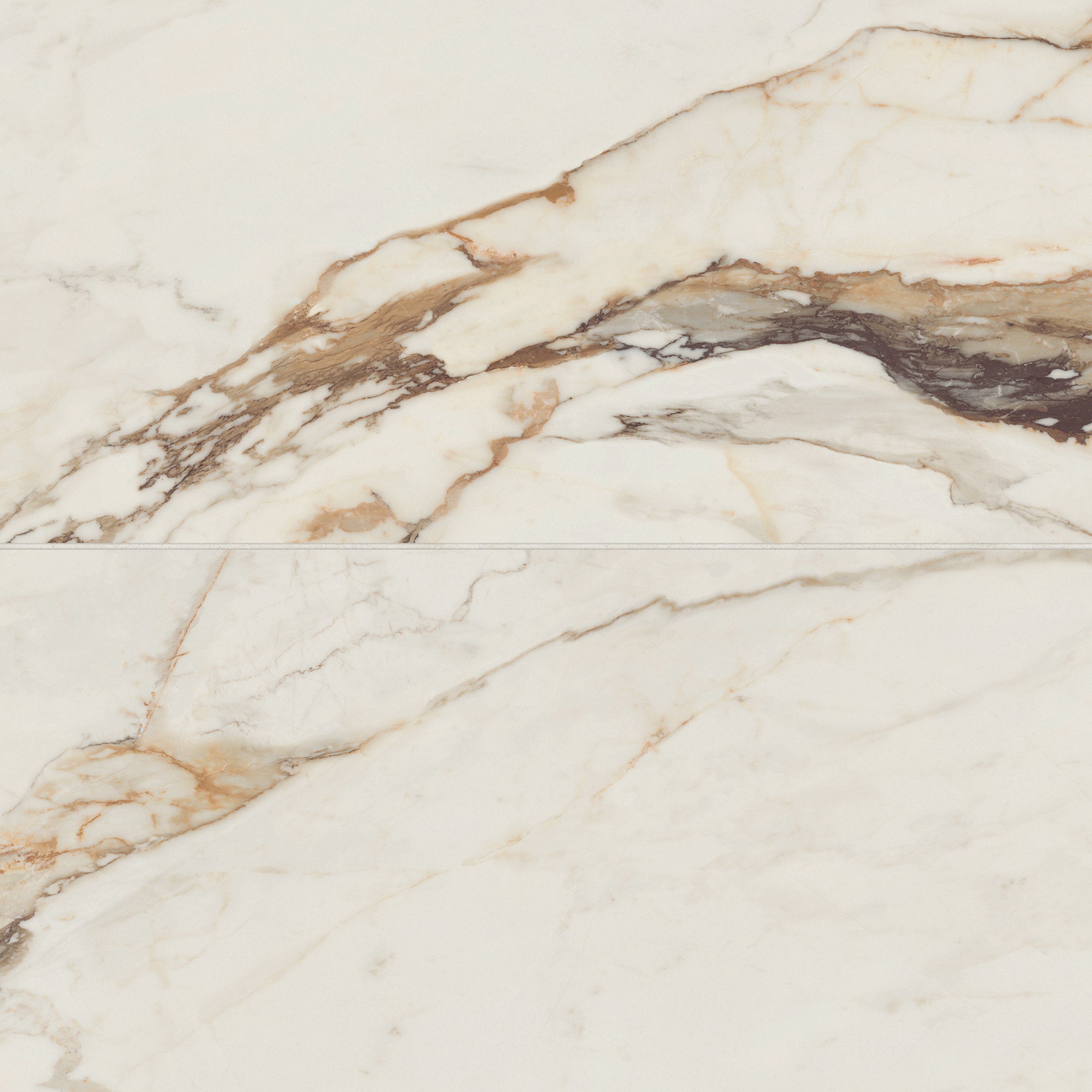 Bedrosians Magnifica Era Luxury 24" x 48" Satin Porcelain Field Tile in Calacatta Borghini | Item Code 100007455