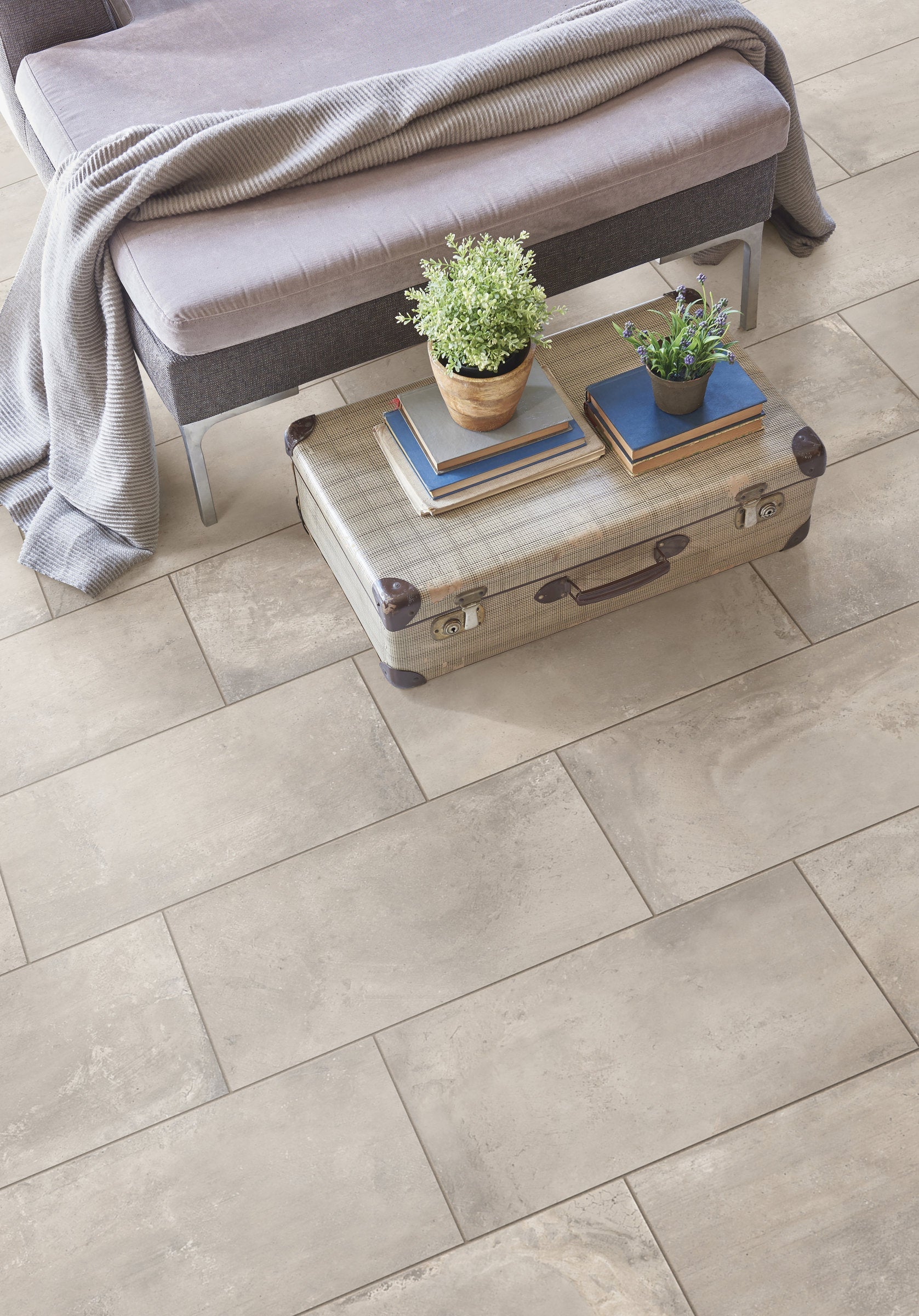 Bedrosians +One 12" x 24" Matte Porcelain Field Tile in Greige | Item Code 100008015