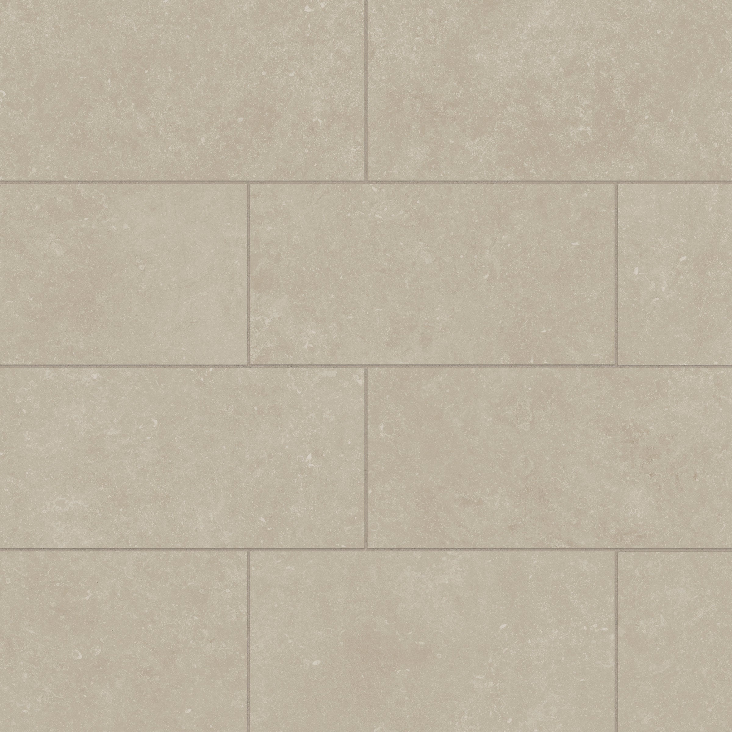 Bedrosians Bluerun 12" x 24" Matte Porcelain Field Tile in Historic Greige | Item Code 100008033