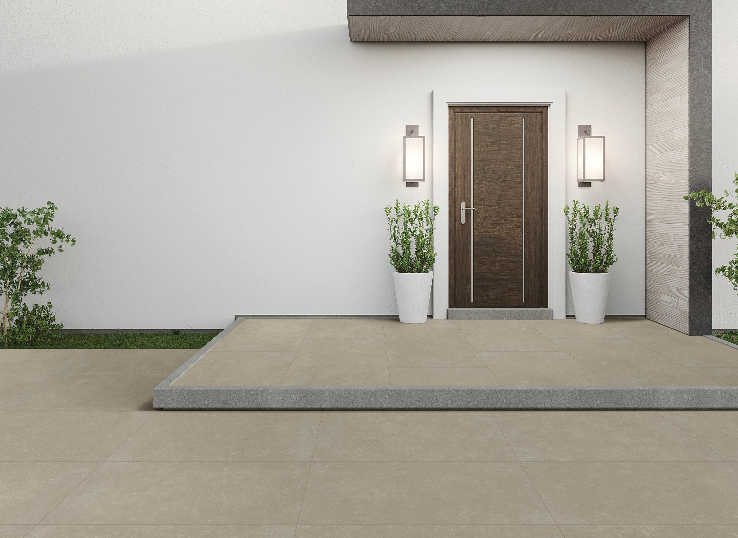 Bedrosians Bluerun 24" x 36" Matte Porcelain Paver in Historic Greige | Item Code 100008039