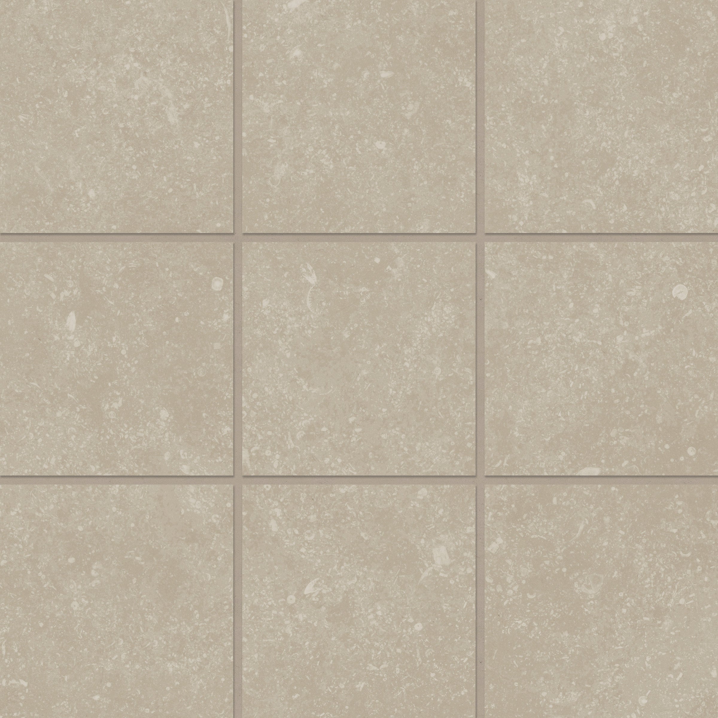 Bedrosians Bluerun 4" x 4" Matte Porcelain Mosaic Sheet in Historic Greige | Item Code 100008042