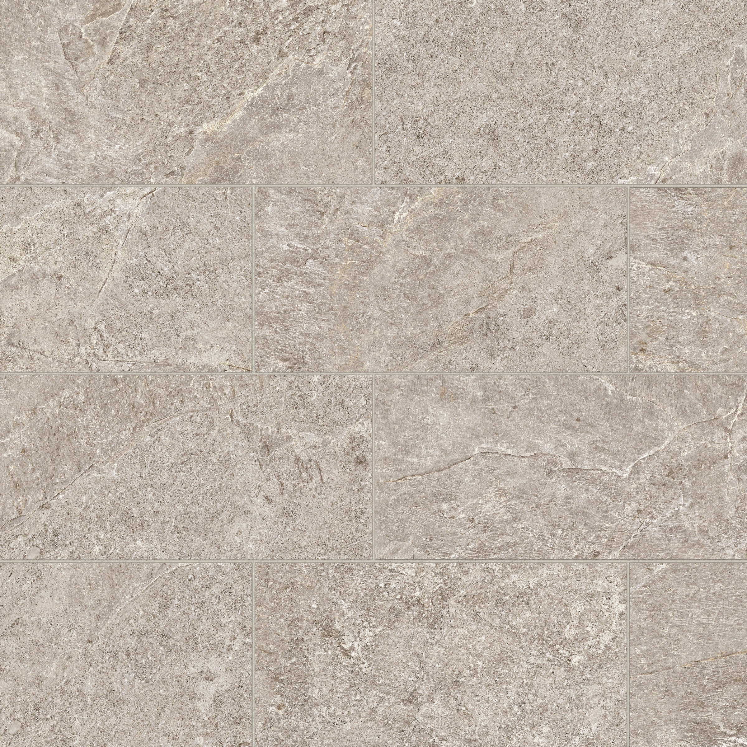 Bedrosians Farmhouse Living 12" x 24" Matte Porcelain Field Tile in Pewter Field | Item Code 100008055
