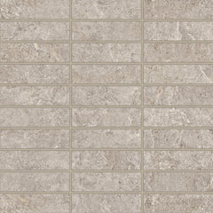 Bedrosians Farmhouse Living 1" x 4" Matte Porcelain Straight Set Mosaic in Pewter | Item Code 100008061
